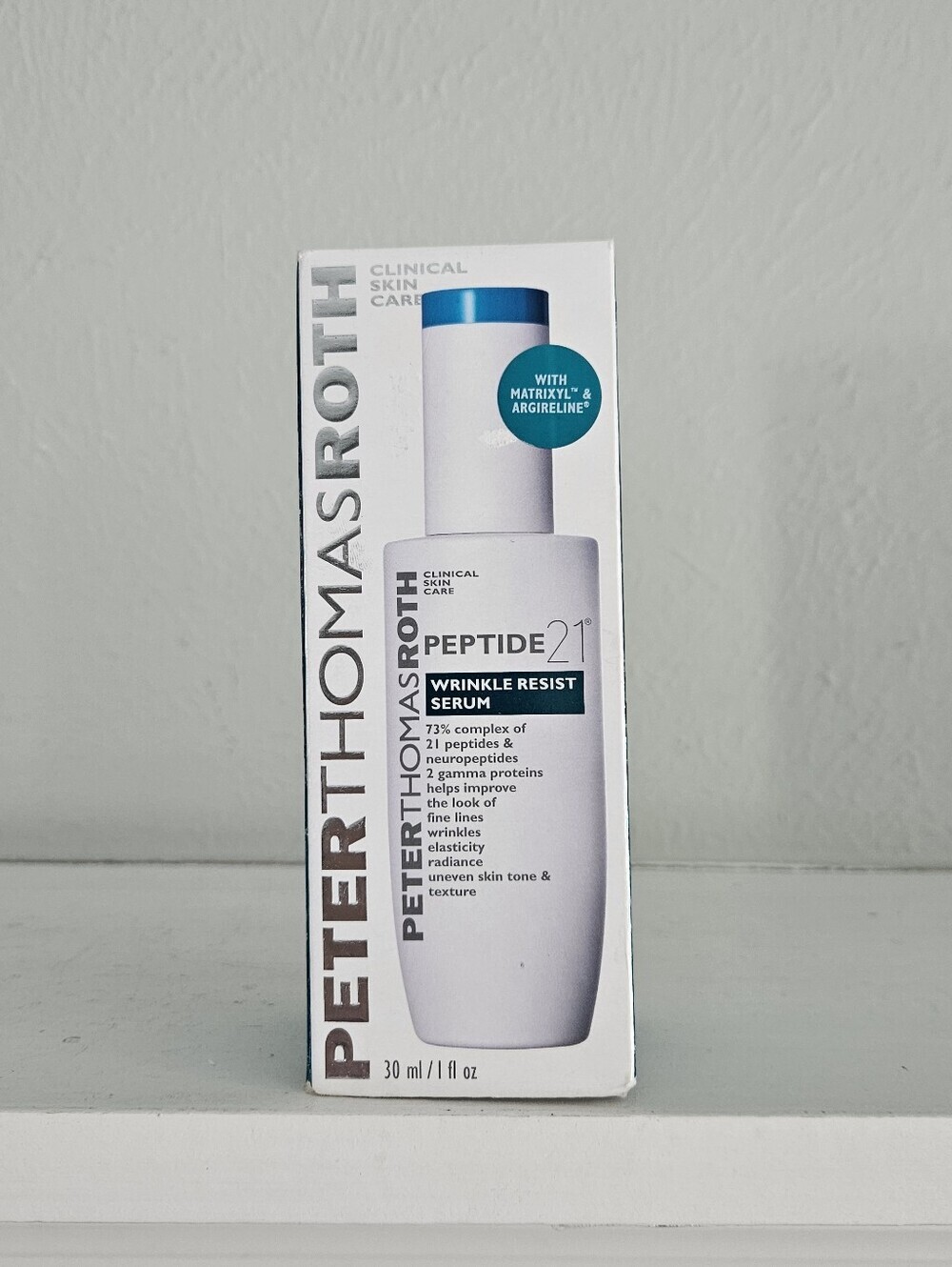 New In Box- PTR Peter Thomas Roth Peptide21 Wrinkle Resist Serum 1 Ounce